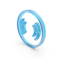 Blue Glass Vibrate Circular Symbol PNG & PSD Images