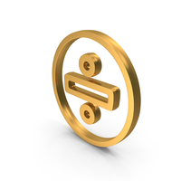 Gold Math Division Circular Symbol PNG & PSD Images
