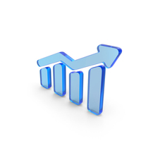 Graph Arrow Stock Growth Glass PNG & PSD Images