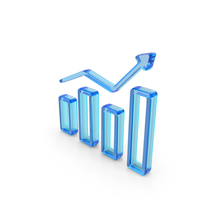 Graph Arrow Stock Growth Glass PNG & PSD Images