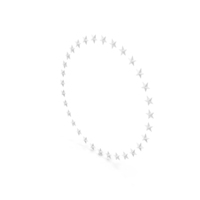 White Circular Stars Ring PNG & PSD Images