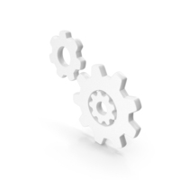 Gear Design Setting White PNG & PSD Images