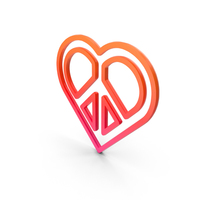 Colorful Heart Symbol PNG & PSD Images
