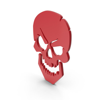 Skull Danger Logo Colour Red PNG & PSD Images