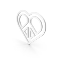 Heart Logo Design White PNG & PSD Images