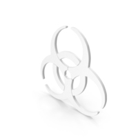 White Biohazard Toxic Symbol PNG & PSD Images
