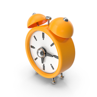 Orange Alarm Clock PNG & PSD Images