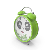 Green Children Alarm Clock PNG & PSD Images