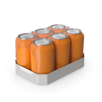 Orange Soda Can Pack PNG & PSD Images