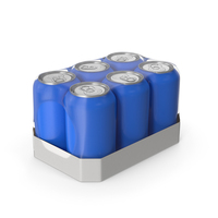 Soda Can Pack Blue PNG & PSD Images