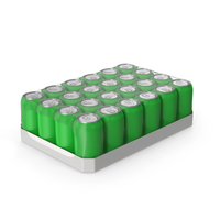 Green Soda Cans Pack PNG & PSD Images