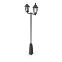 Street Light With Two Lamps PNG & PSD Images
