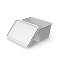 White Open Food Container PNG & PSD Images