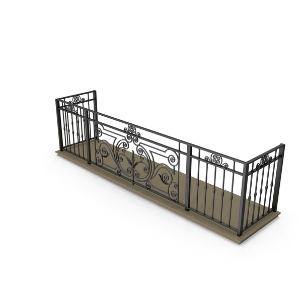 Wrought Iron Balcony PNG & PSD Images
