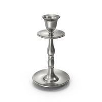 Empty Silver Candle Holder PNG & PSD Images