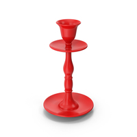 Empty Red Candle Holder PNG & PSD Images