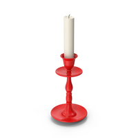 Red Candle Holder PNG & PSD Images