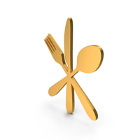 Utensils Gold PNG & PSD Images