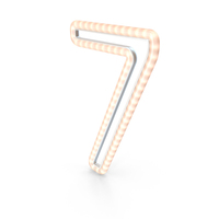 Christmas LED Garland Number 7 PNG & PSD Images