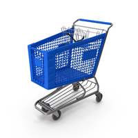 Large Rolling Shopping Basket PNG & PSD Images