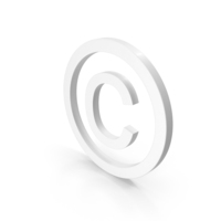 White Copyright Symbol PNG & PSD Images
