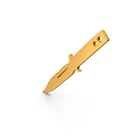 Different Knife Gold PNG & PSD Images