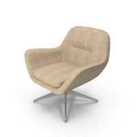 Beige Fabric Armchair PNG & PSD Images