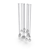 Deformed Spheres Glass Chandelier PNG & PSD Images