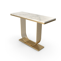 Modern Marble Console Table PNG & PSD Images