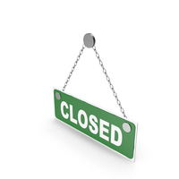Closed Sign Green PNG & PSD Images