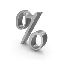 Silver Stylish Percentage Symbol PNG & PSD Images