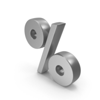 Silver Percentage Symbol PNG & PSD Images