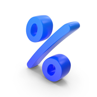 Blue Percent Symbol PNG & PSD Images