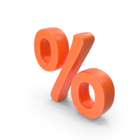 Orange Percentage Symbol PNG & PSD Images