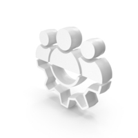White Maintenance Agents Settings Symbol PNG & PSD Images