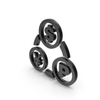 Black Money Exchange Economy Symbol PNG & PSD Images