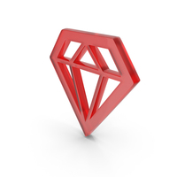 Red Diamond Symbol PNG & PSD Images