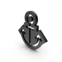 Black Anchor Icon PNG & PSD Images