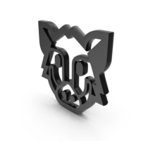 Black Boar Face Symbol PNG & PSD Images