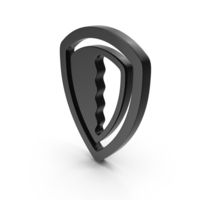 Black Shield Symbol PNG & PSD Images