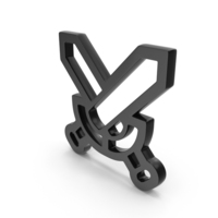 Crossed Sword Logo Icon PNG & PSD Images