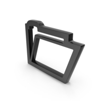 Black File Folder Icon PNG & PSD Images