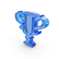 Blue Glass Trophy Symbol PNG & PSD Images
