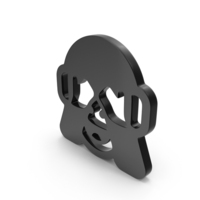 Black See No Evil Monkey Symbol PNG & PSD Images