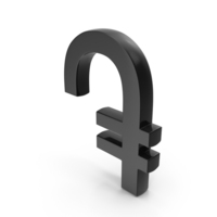 Black Armenian Dram Currency Symbol PNG & PSD Images