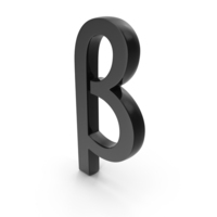 Black Beta Symbol PNG & PSD Images