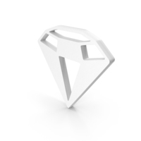 White Diamond Symbol PNG & PSD Images