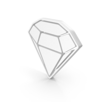 White Diamond Symbol PNG & PSD Images