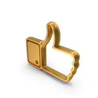Thumbs Up Logo Gold PNG & PSD Images