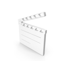 White Clapper Board Film Shoot Symbol PNG & PSD Images